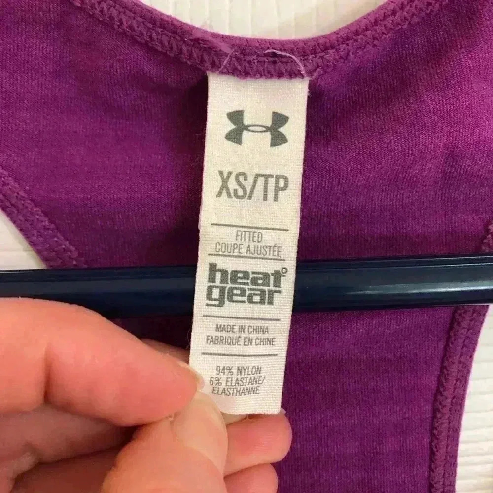 Under  Armour Purple Tank Top Size Extra Small - Picture 7 of 12